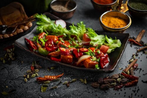 5. CHILLI TOFU VEGAN